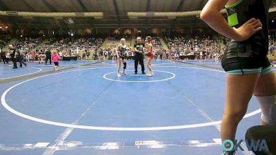 110 lbs Quarterfinal - Kahlayah Brown, Lawton Legends Youth Wrestling vs Shailey Penn, Chandler Takedown Club