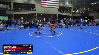 132 lbs Cons. Round 4 - Brett Graves Ii, OH vs Kylan Ooton, OK