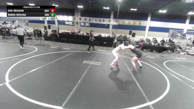 123 lbs Round Of 32 - Ava Reagan, South Kona WC vs Emma Molina, Savage House WC