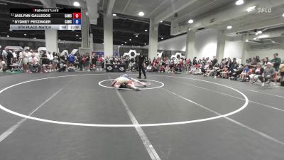 Senior Women Freestyle FS - 53 lbs 5th Place Match - Jaslynn Gallegos, Cardinal WC vs Sydney Petzinger, Cardinal WC
