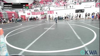 83 lbs Quarterfinal - Charles Smart, Harrah Little League Wrestling vs Owen Harms, Weatherford Youth Wrestling