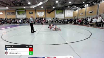 157 lbs Round Of 16 - Nathan Hicks, Bristol-Plymouth vs Teghan McConnell, Bedford