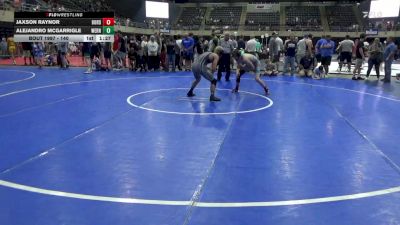 140 lbs Quarterfinal - Jaxson Raynor, Bordentown vs Alejandro McGarrigle, Wernersville