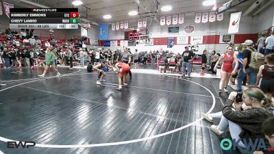 98 lbs Rr Rnd 1 - Kimberly Emmons, Grove Takedown Club vs Chevy LamHo, Wagoner Takedown Club