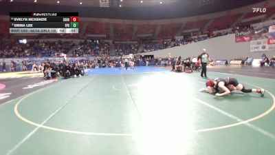 6A/5A Girls 130 Cons. Round 2 - Evelyn McKenzie, Southridge Girls vs Emma Lee, Eagle Point Girls