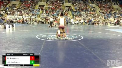 100 lbs Quarterfinal - K`yonna Castine, Minot vs Monica Boakye, Minot