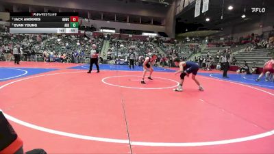 100 lbs Semifinal - Jack Anderes, Honey Badger Wrestling Club vs Evan Young, Arkansas