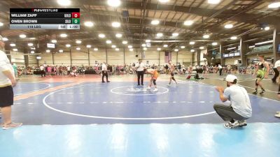 119 lbs Rr Rnd 1 - William Zapf, Gold Standard Wrestling - MS vs Owen Brown, Silo - MS