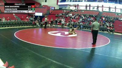 110 lbs Finals (2 Team) - Carson Foote, NEUSA District 2 Boys vs Bode Bratsburg, NEUSA District 8 Boys