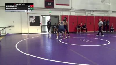 285 lbs Cons. Round 2 - Nathan Ramos, Lemoore College vs John Ramirez, Moorpark CCC