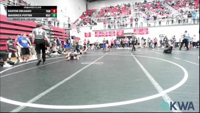 49 lbs Round Of 32 - Easton Delgado, Prime Wrestling vs Maverick Potter, Weatherford Youth Wrestling