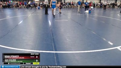 Elite 165 lbs Champ. Round 1 - Noah Strantz, Southeast Community College vs Sam Duling, Labette Community College