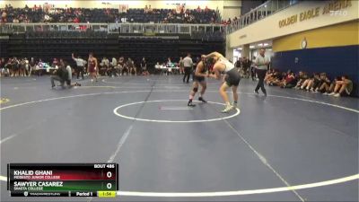 165 lbs Quarterfinal - Khalid Ghani, Modesto Junior College vs Sawyer Casarez, Shasta College