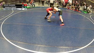 102 lbs 5th Place Match - Mason Sandness, Team Prestige Wrestling vs Payson Attebury, Team Grand Valley Elite