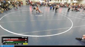 160 lbs Cons. Round 2 - Zac Mortvedt, IA vs Benidetto Aburumuh, NE