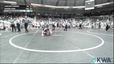 73 lbs Consi Of 16 #2 - Harleigh Hanning, Coweta Tiger Wrestling vs Kayson Cook, Verdigris Youth Wrestling