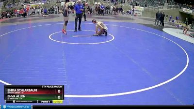 132 lbs Finals (8 Team) - Ehva Allen, Scappoose vs Emma Schlarbaum, Grant Union