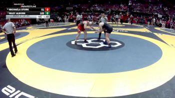 G-190 lbs Quarterfinal - Michaela Stork, G-Port Clinton vs Riley Alborn, G-Carrollton