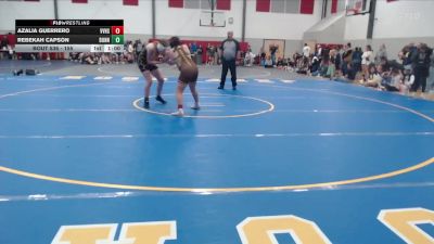 155 lbs Quarterfinal - Rebekah Capson, Bonneville vs Azalia Guerrero, Vallivue