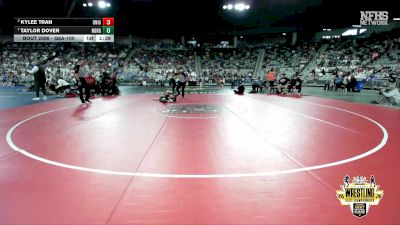 G6A-100 lbs Quarterfinal - Taylor Dover, NORMAN (Girls) vs Kylee Tran, UNION (Girls)