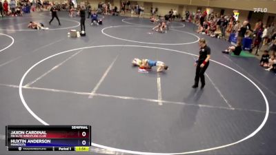 53 lbs Semifinal - Jaxon Cardinal, MN Elite Wrestling Club vs Huxtin Anderson, Minnesota