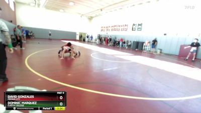 133 lbs Champ. Round 1 - Dominic Marquez, Cuesta College vs David Gonzales, Fresno City