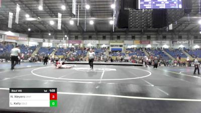 145 lbs Final - Noah Weyers, Centauri Middle School vs Liam Kelly, Colorado Top Team