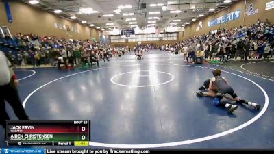 88 lbs Cons. Round 3 - Aiden Christensen, Champions Wrestling Club vs Jack Ervin, Wasatch