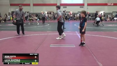 65 lbs Cons. Round 4 - Jesse Potts, Stronghold vs Lucas Shaffield, Lincoln Youth Wrestling
