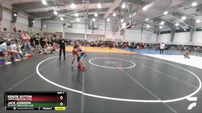 90 lbs Semifinal - Kenzie Sutton, Amped Wrestling Club vs Jack Johnson, NB Elite Wrestling Club