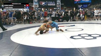 120 lbs Champ. Rd Of 64 - Aiden Garcia, California vs Liam Davis, Florida