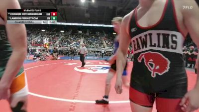 3A-165 lbs Quarterfinal - Connor Rothenberger, Rawlins vs Landon Fornstrom, Pinedale