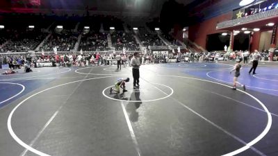 61 lbs Round Of 16 - Brody Baxter, Eastside United WC vs Craig Berens, Shepherd WC