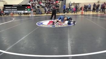 115 lbs Quarterfinal - Heston Gerads, Jack Pine Savage vs Bennett Stowe, Elk River