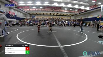 52 lbs Round Of 16 - Benji West, Perry Wrestling Academy vs Jaxxe Madrid, Iron Will Wrestling Club