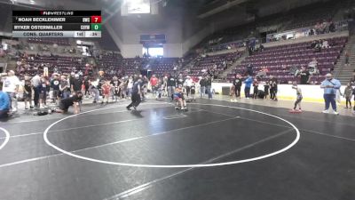 59 lbs Cons. Quarters - Ryker Ostermiller, Colorado Outlaws Youth Wrestling vs Noah Becklehimer, Duran Wrestling Club