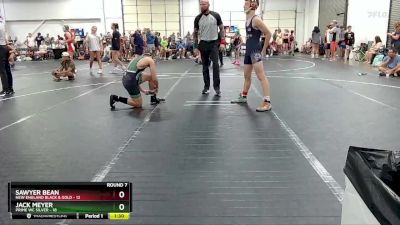 132 lbs Round 7 (8 Team) - Sawyer Bean, New England Black & Gold vs Jack Meyer, Prime WC Silver