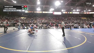 6A 126 lbs 5th Place Match - Ryker Allen, Post Falls vs Cole Armstrong, Coeur D Alene