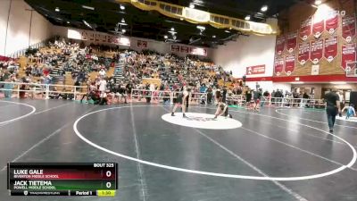 95 lbs Cons. Round 4 - Luke Gale, Riverton Middle School vs Jack Tietema, Powell Middle School