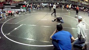 70 lbs Cons. Round 2 - Hesston Hohman, Centennial Wrestling Club vs Evan Love, Gretna Youth Wrestling Club