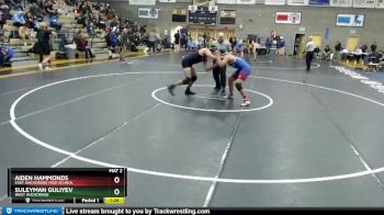 189 lbs Quarterfinal - Aiden Hammonds, East Anchorage High School vs Suleyman Guliyev, West Anchorage