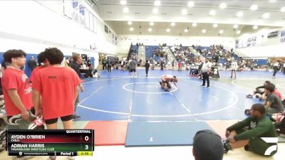 157 lbs Quarterfinal - Ayden O?Brien, Cvbjj vs Adrian Harris, Youngblood Wrestling Club