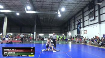 113 lbs Quarterfinals (8 Team) - Sam Gosnell, REAL LIFE WRESTLING CLUB vs Gannon Daly, SLAUGHTER HOUSE WRESTLING CLUB