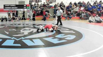 144 lbs Consi Of 4 - Wyatt Tarbell, Mill River vs Garrett Brickey, Springfield