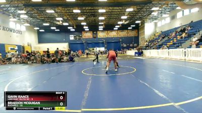 190 lbs Round 1 (8 Team) - Braedon McGuigan, Buchholz vs Gavin Isaacs, Lake Mary Militia WC