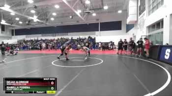 110 lbs Quarterfinal - Dejah Aldridge, Reign Wrestling Club vs Isabella Fodera, Poway Wrestling