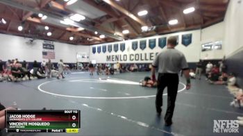 133 lbs Cons. Round 1 - Jacob Hodge, Sacramento City College vs Vincente Mosquedo, Unattached
