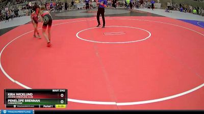 100 lbs Semifinal - Kira Wicklund, Ascend Wrestling Club vs Penelope Brennan, Cornerstone