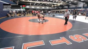 141 lbs Cons. Round 4 - Cole Riedel, Adrian vs David Burks, Shenandoah