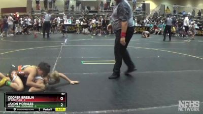 90 lbs Quarterfinals (8 Team) - Cooper Breslin, CP Wrestling vs Jaxon Morales, Aggression Legionaries